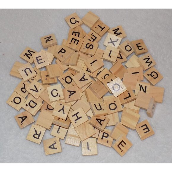 Unlisted Other - Scrabble Letter Pieces - 100 Extra Pieces